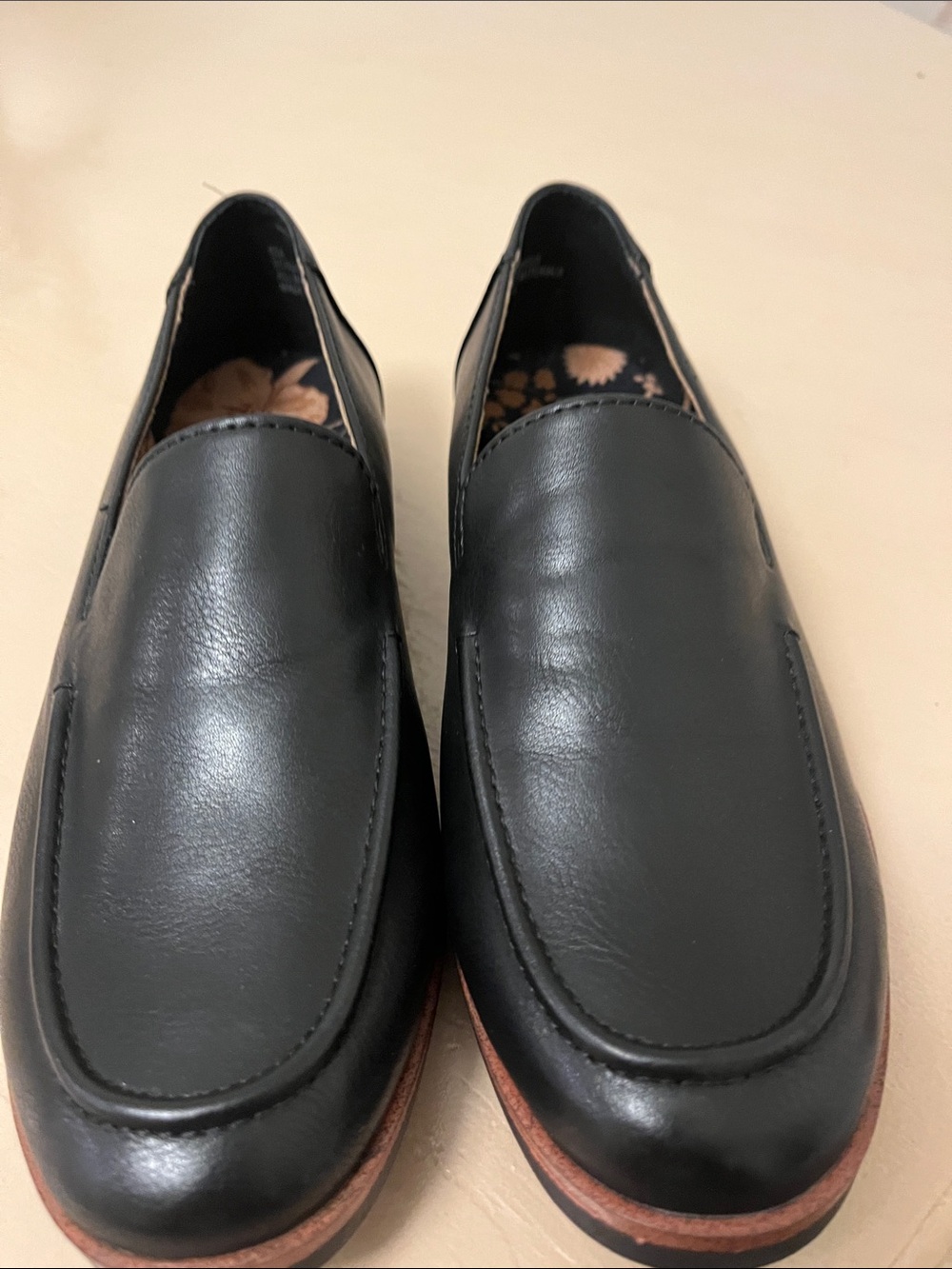 boc Black Leather Women's Slip-On Loafers
